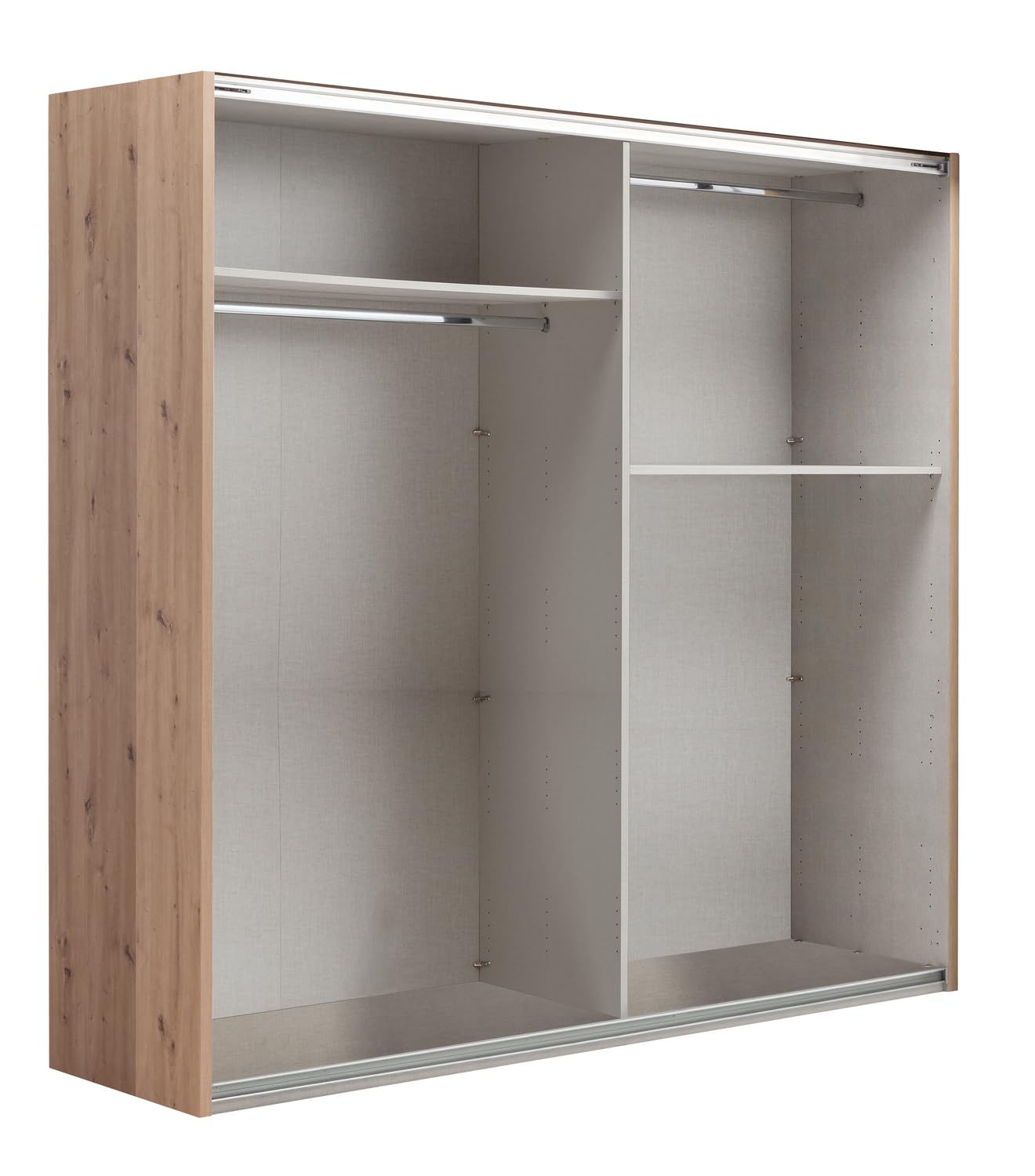 Composad Systema armadio 2 ante scorrevoli 250cm specchio bianco rovere