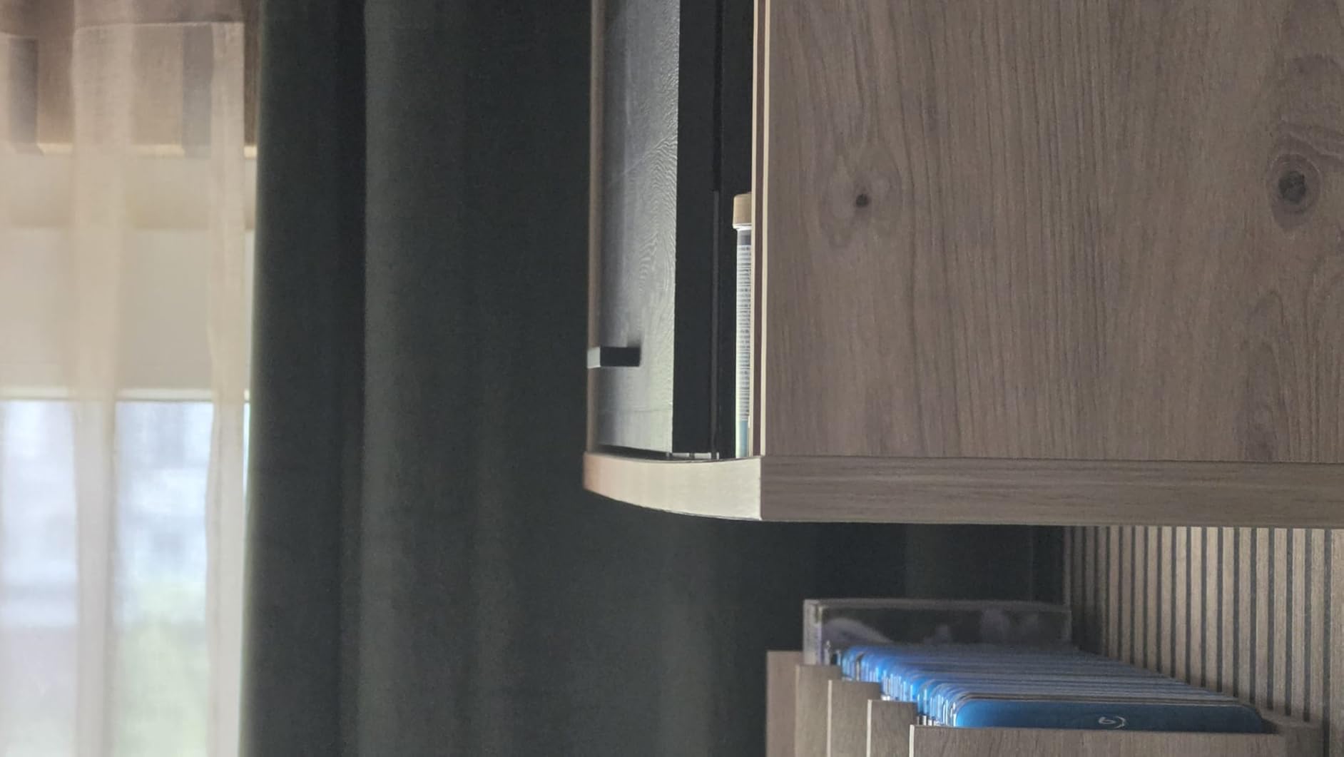 Composad Vitruvia Pensile 150 cm Rovere Miele e Nero 1 Ribalta