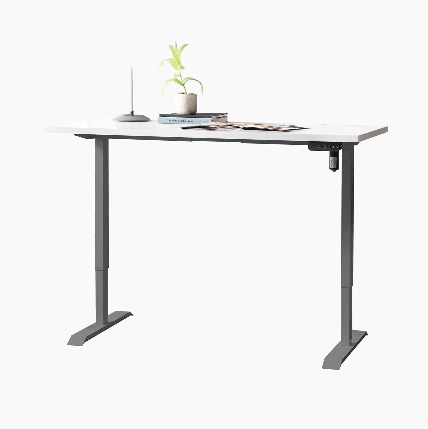 Composad Energia scrivania elettrica 150x69 bianco grigio scuro