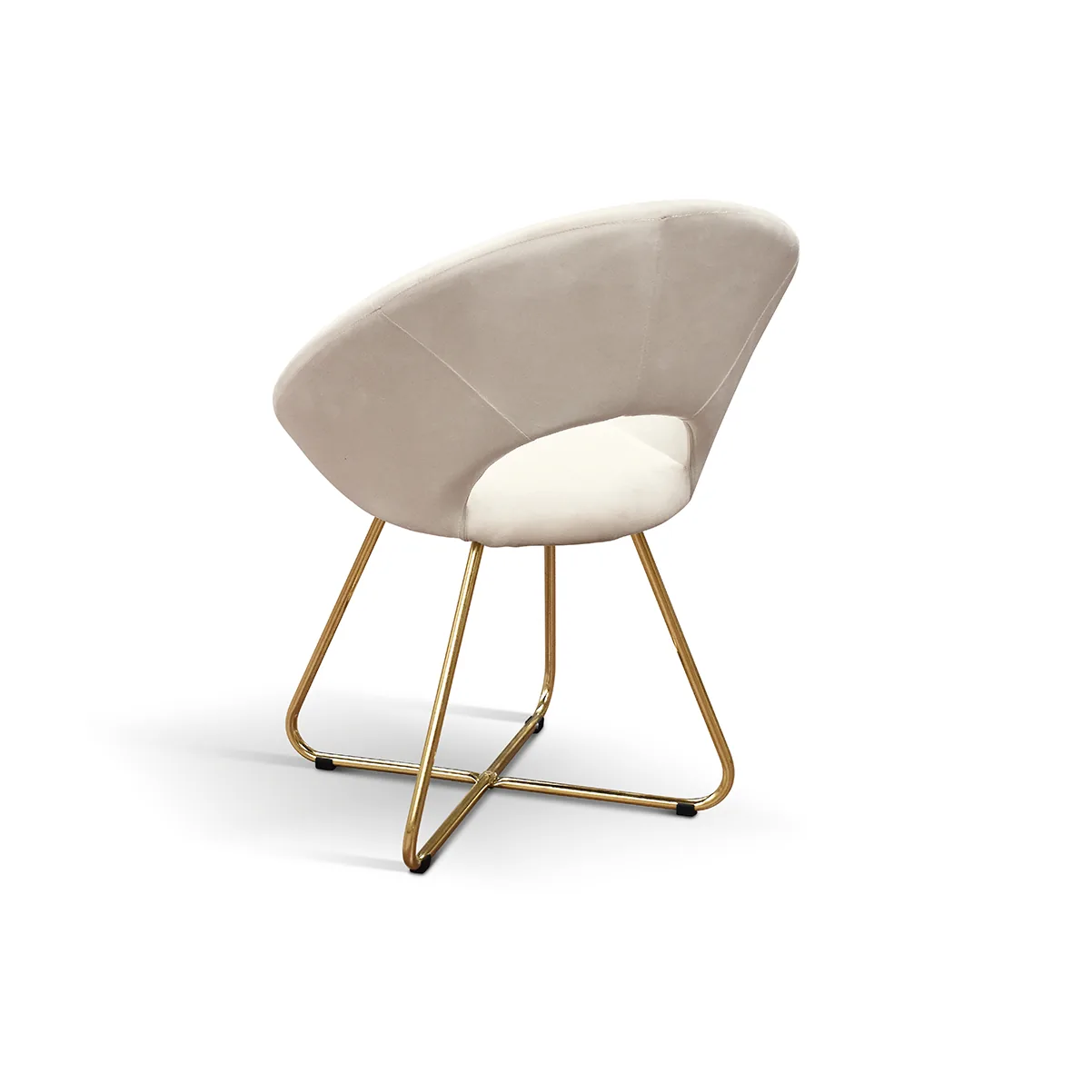 Epocantica set 2 sedie velluto gambe oro imbottite