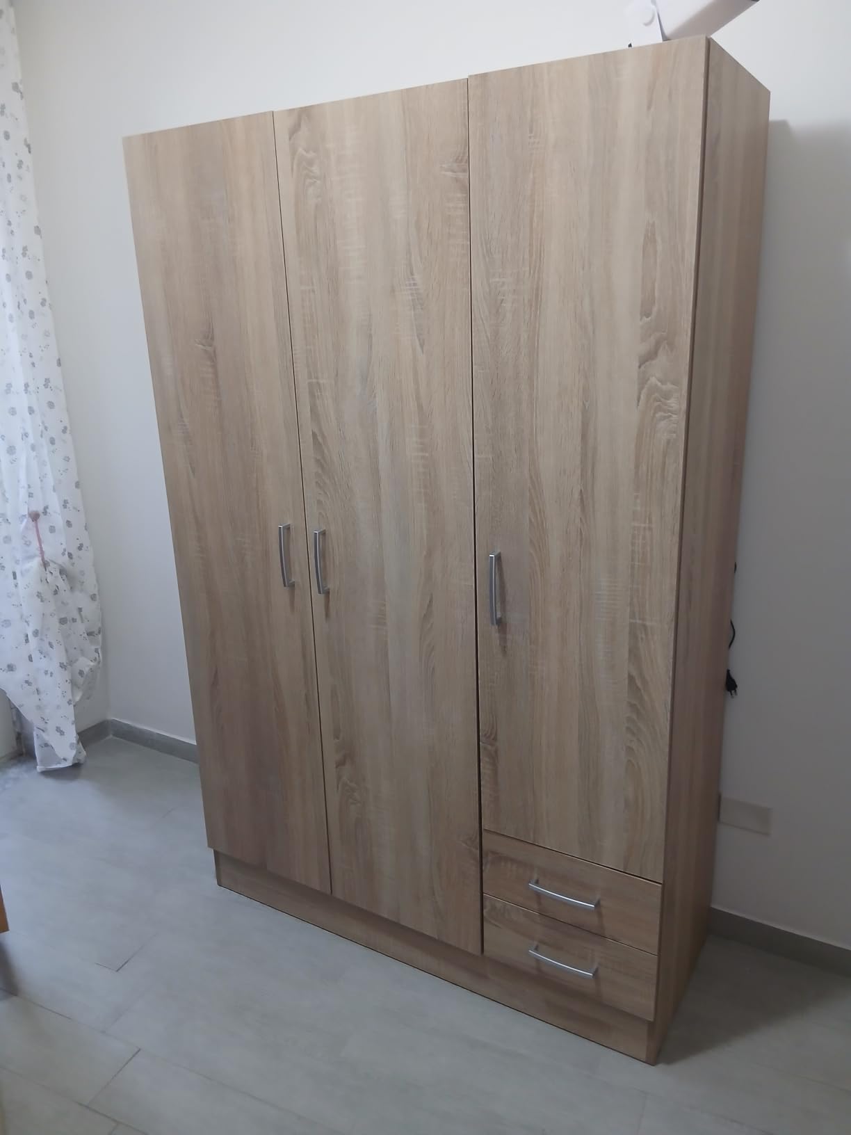 COMPOSAD Facile armadio 3 ante 2 cassetti rovere sonoma