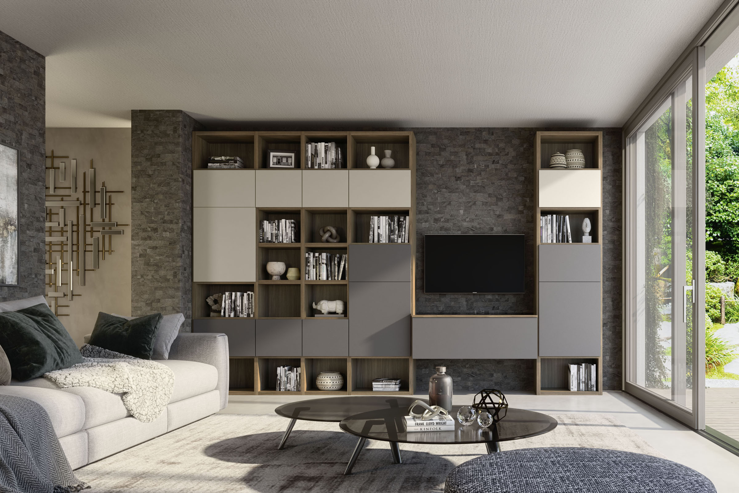 S75 Supreme Ingrid Noce Libreria 383 cm