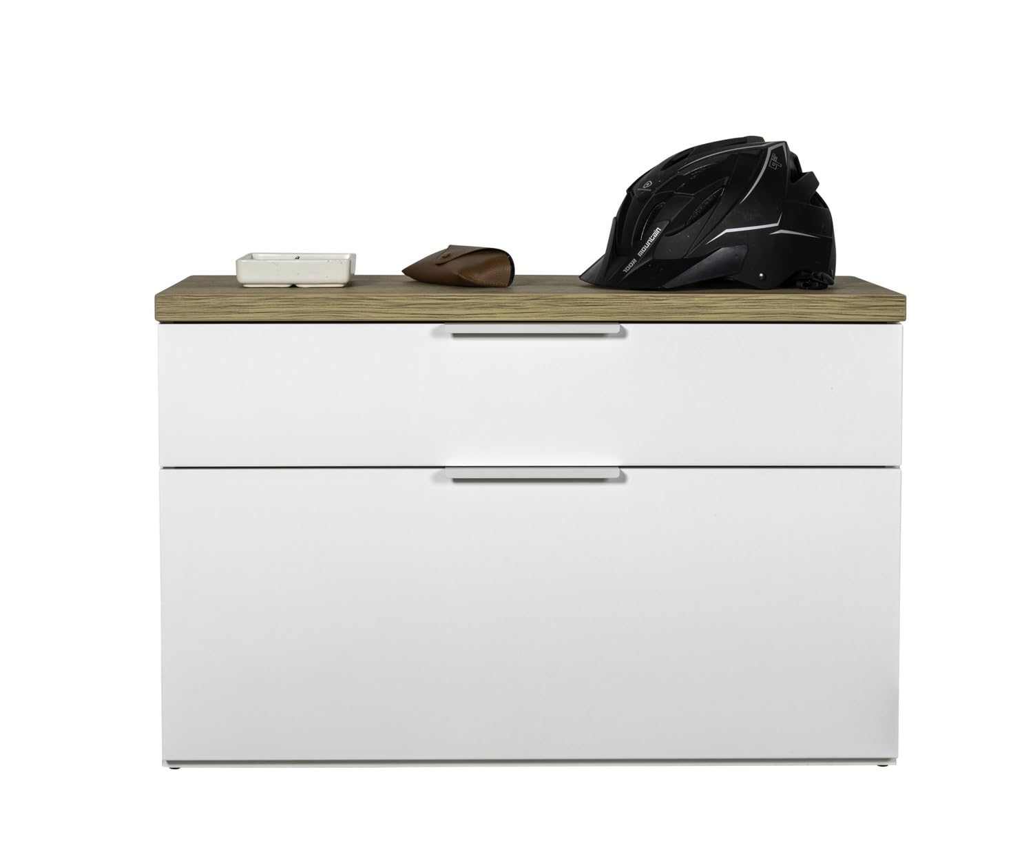Composad Mundi scarpiera panca 82 cm rovere bianco