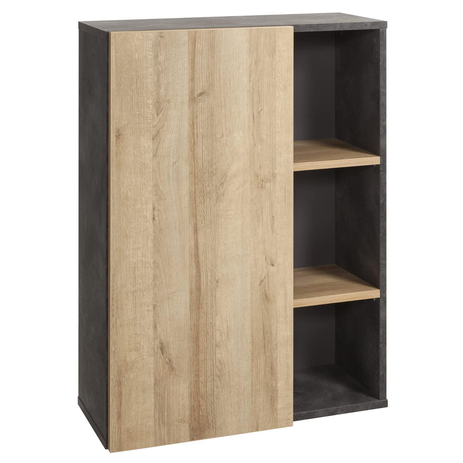 Composad Core Ufficio Completo 4 Mobili Rovere Grigio