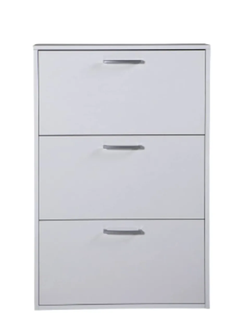 COMPOSAD Facile scarpiera 3 ribalte bianca 9 paia slim