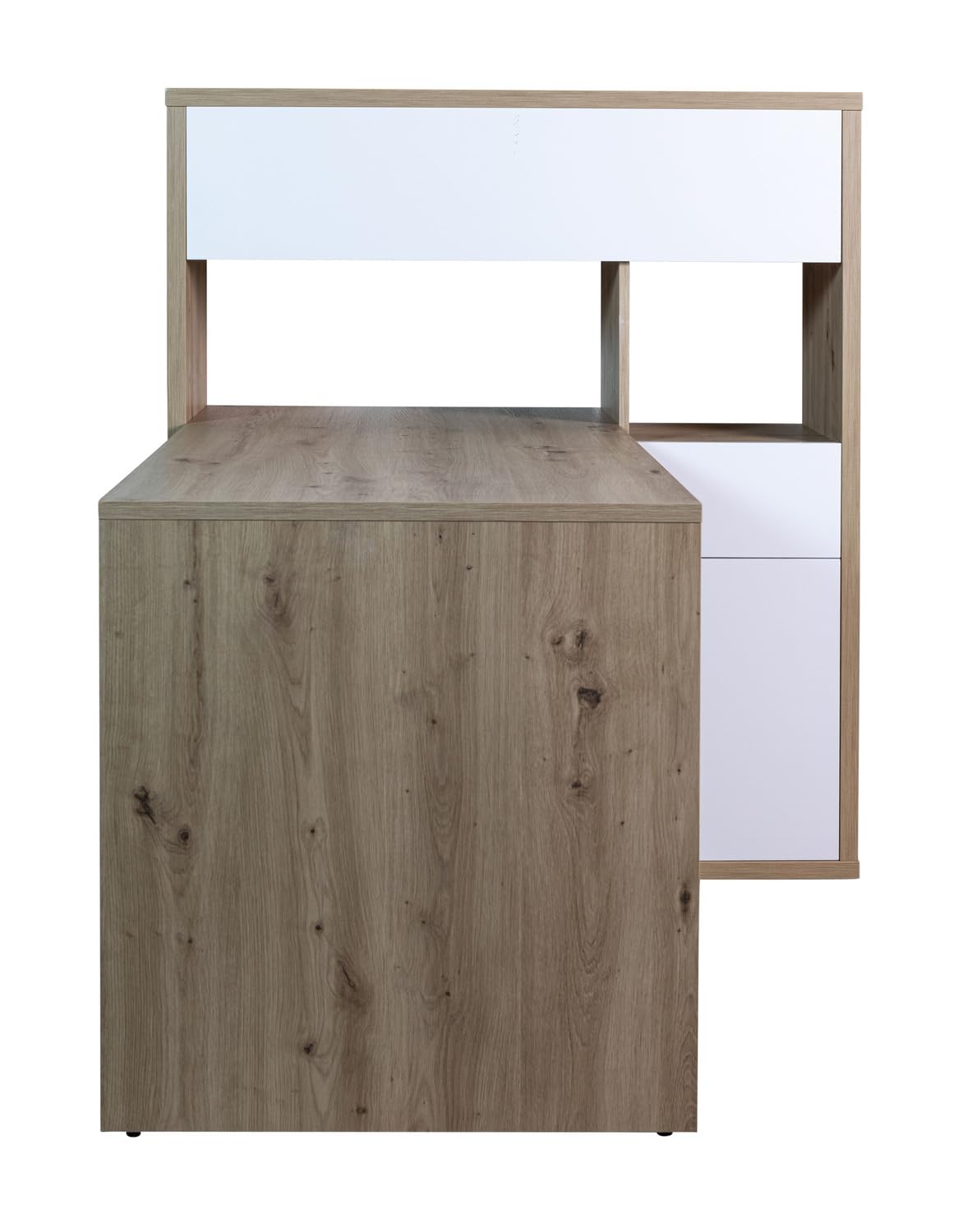 Composad Collegio scrivania con libreria rovere miele-bianco 132,5 cm