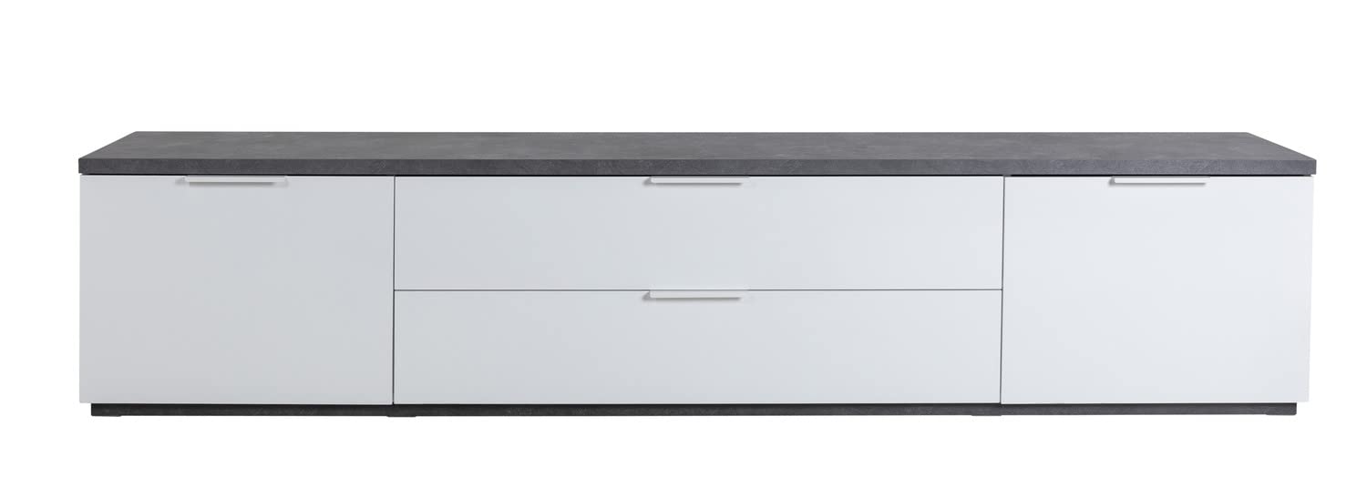 Composad Mundi soggiorno completo porta TV bianco grigio