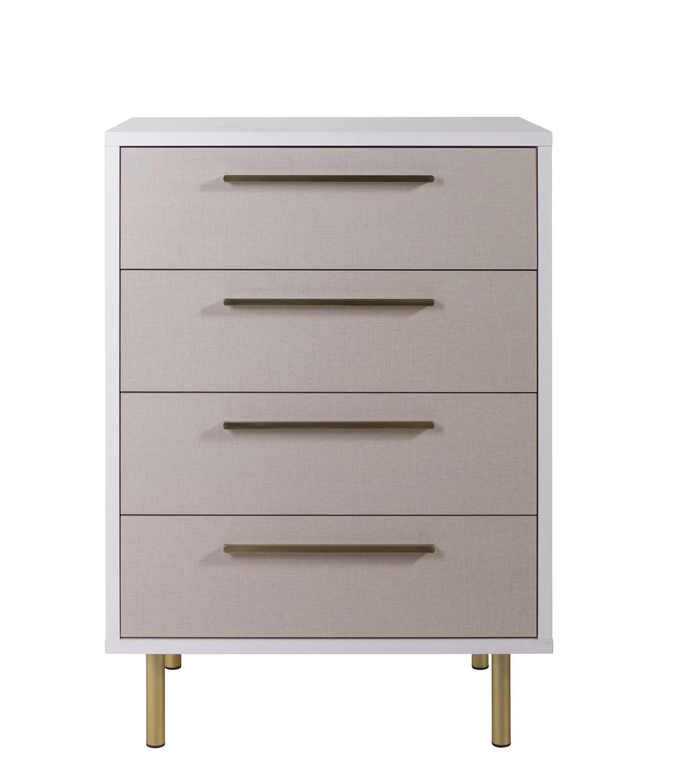 Composad Western cassettiera 4 cassetti twist bianco laccato
