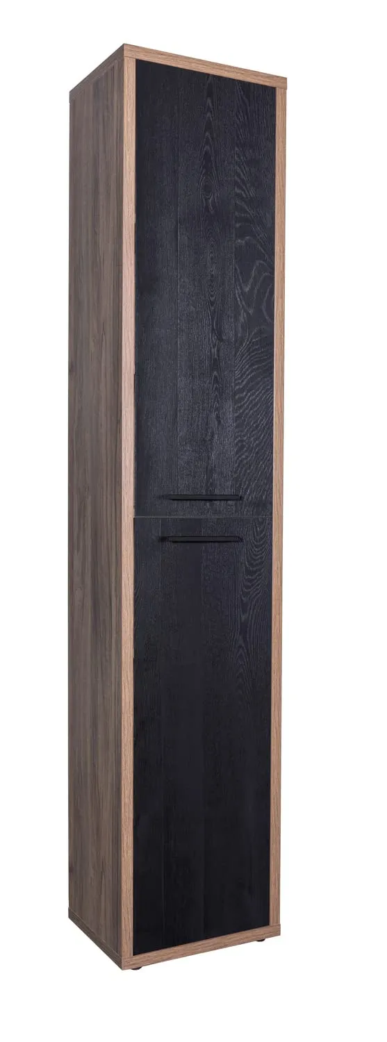 Composad Davinci 2 Ante Colonna Libreria Stretta Noce Nero 44 cm