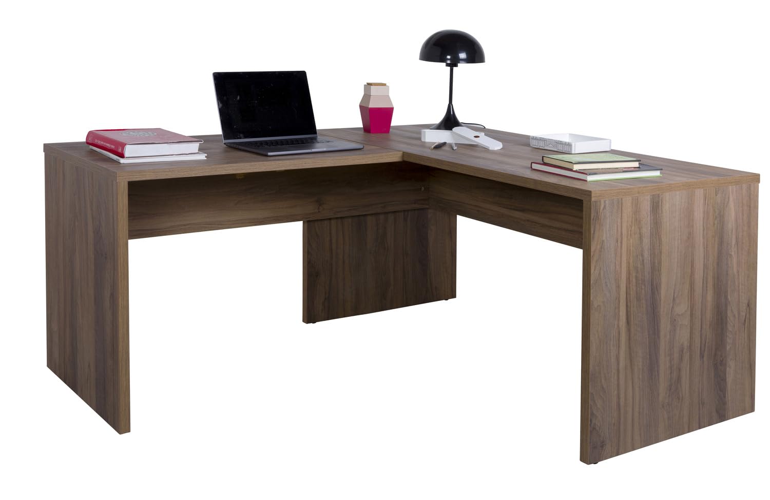 Composad Davinci Brera Scrivania Angolare 178 cm Noce Brera