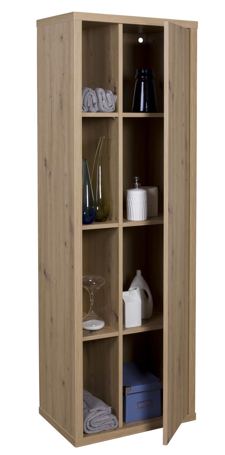 Composad Ladama colonna bagno 1 anta rovere mielato