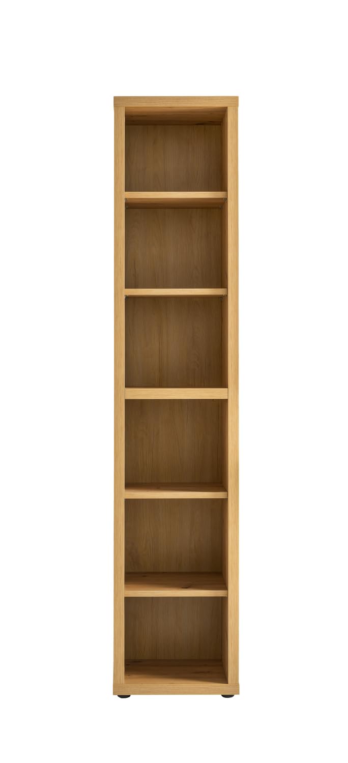 Composad Rilega libreria colonna rovere mielato 6 vani