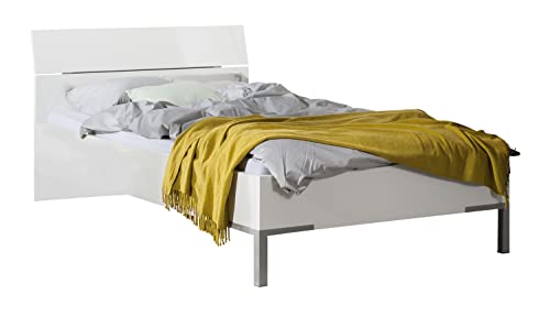 Composad Privilegio Letto Piazza e Mezza Bianco Laccato 120 cm