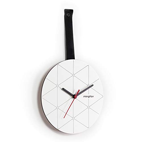 Iperbriko orologio da parete moderno nero 23x40 cm