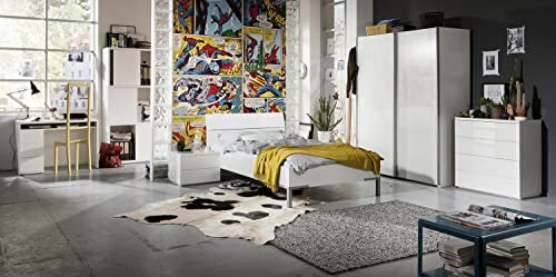 COMPOSAD Privilegio Letto singolo bianco laccato