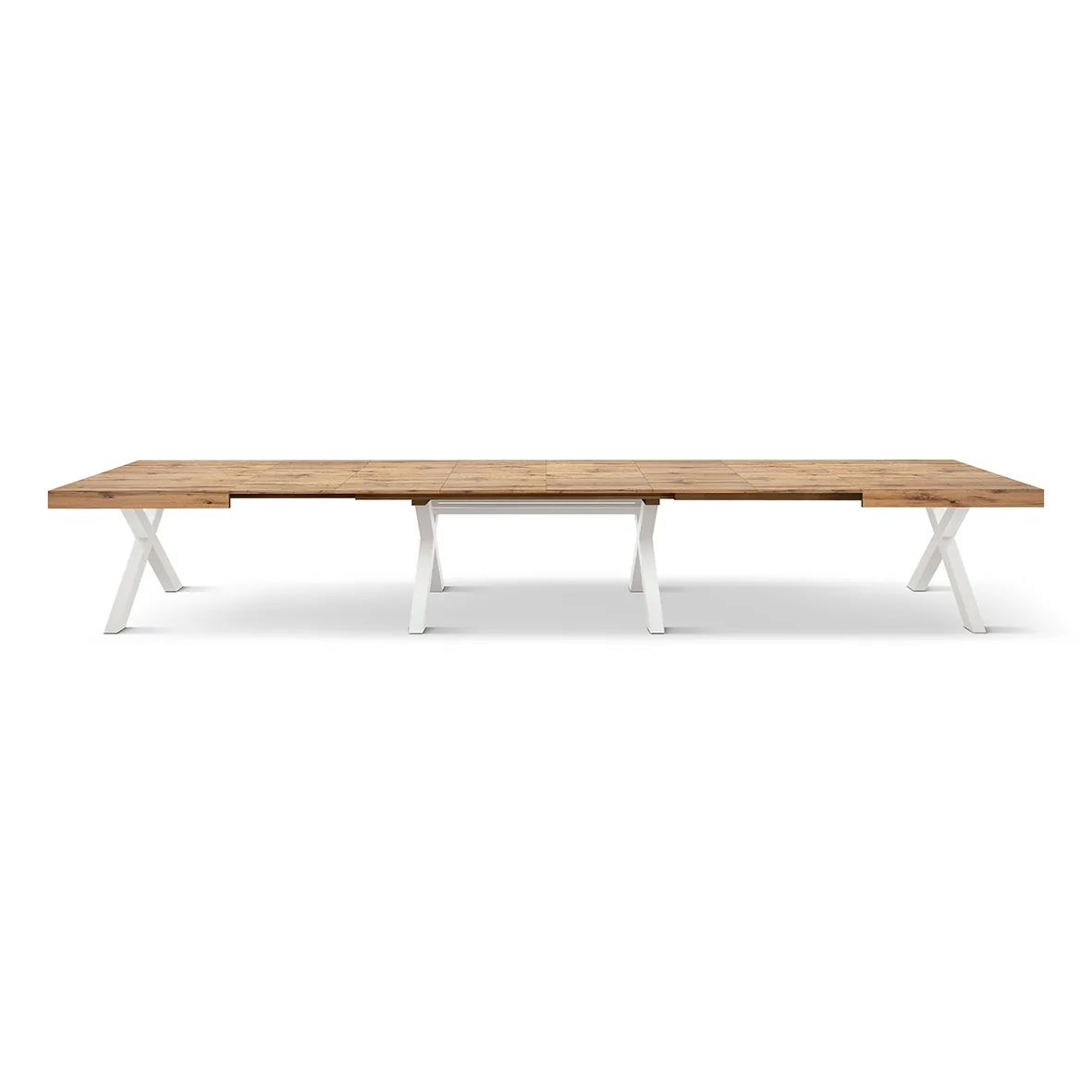 Epocantica Tavolo Allungabile 180-480 cm Gambe a X Rovere