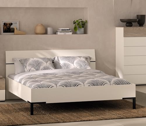 Composad Favorita Letto Matrimoniale 160x200 Grigio Cashmere