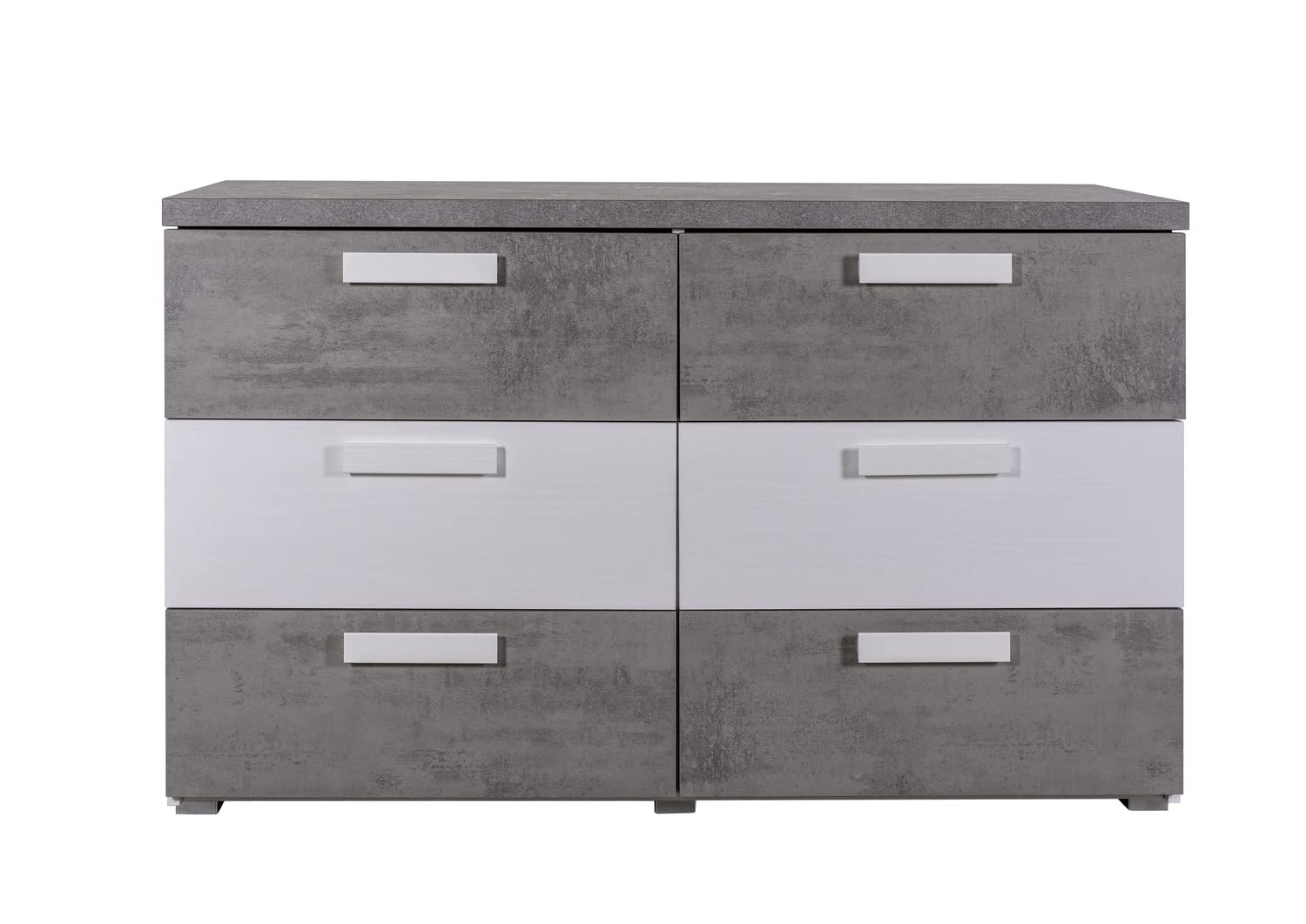 Composad Ador’a cassettiera 6 cassetti grigio bianco
