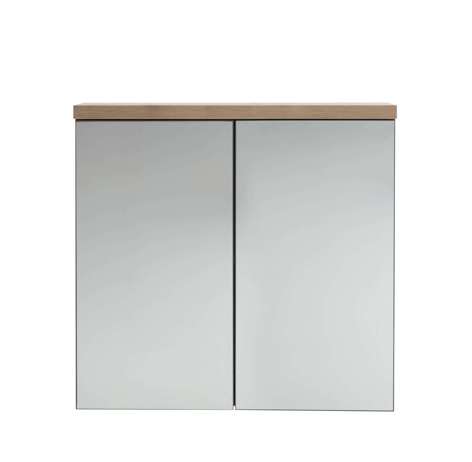 Composad Mundi Specchiera Bagno 2 Ante LED Grigio Titanio 70 cm