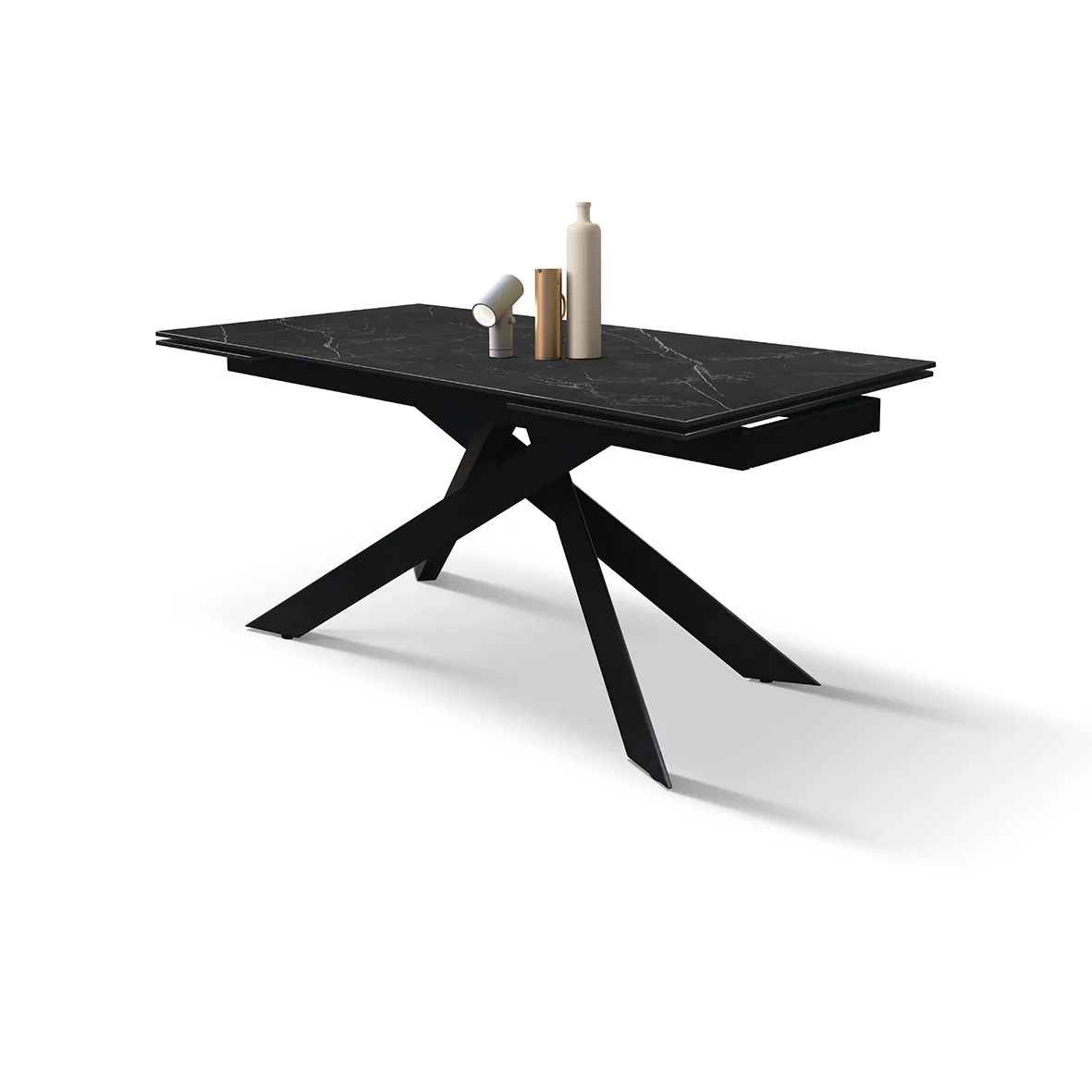 Epocantica Calacatta Black Lux Tavolo Allungabile Ceramica 12 Posti