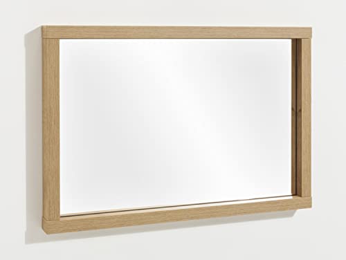 Composad Mundi specchio con cornice rovere 90x60