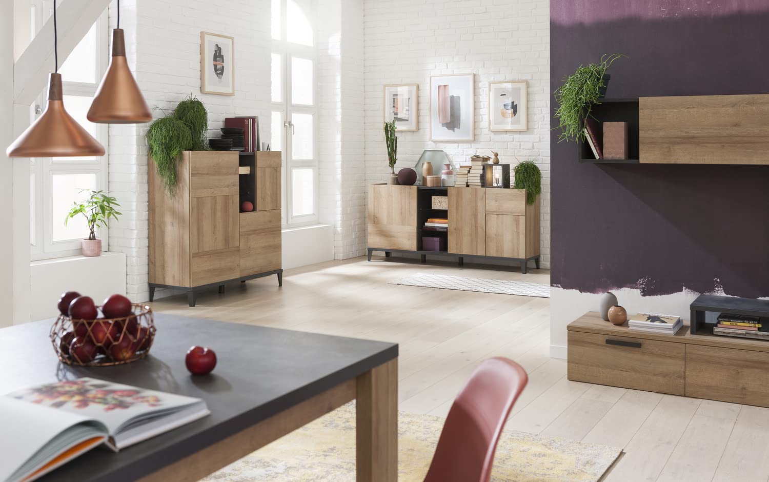 Composad Vittoria Madia 3 Ante 120x120 Rovere Grigio