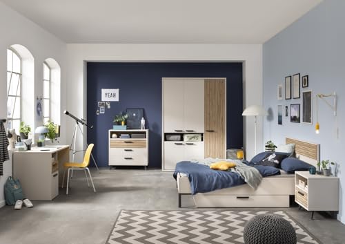 Composad Bravo Set 6 Mobili Cameretta Completa Grigio Cashmere