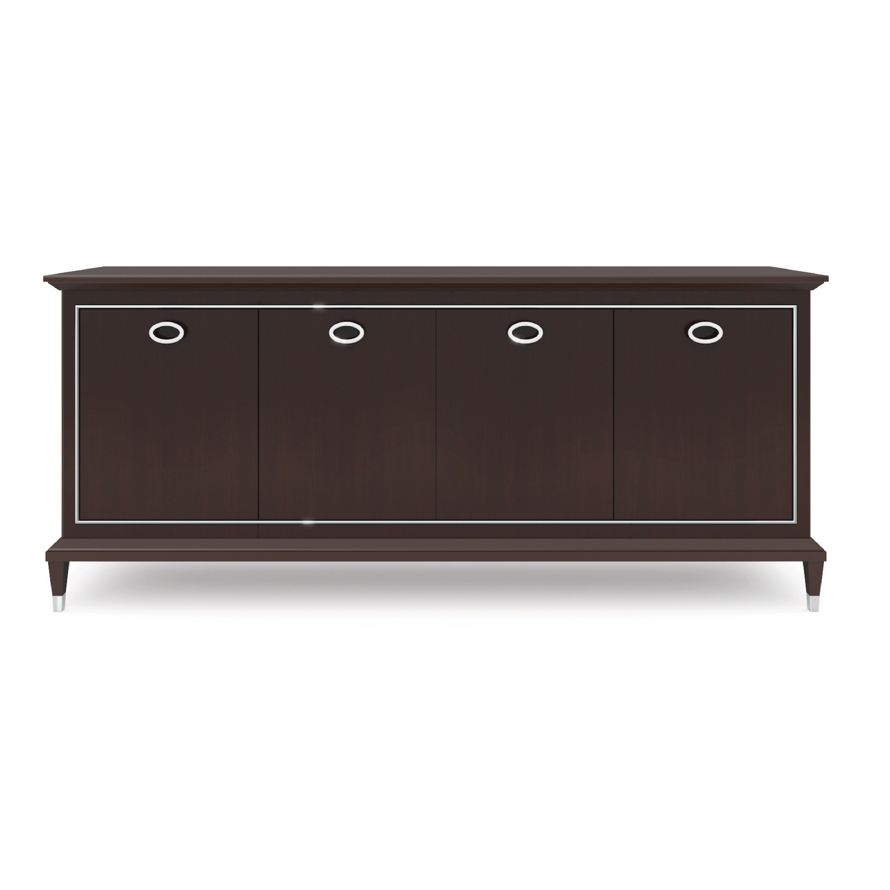 Decora P0218 credenza 4 ante cromo lucido