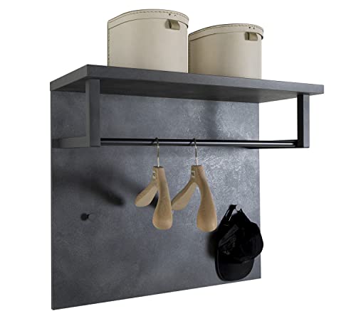 Composad Segno Appendiabiti Parete 3 Ganci Grigio Tadao