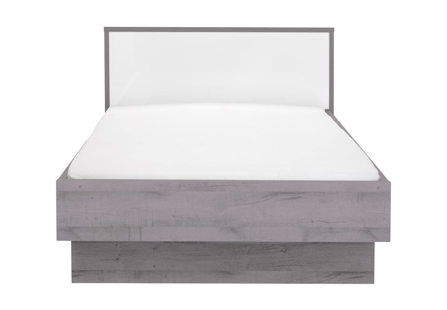 Composad Letto Matrimoniale Francese 163 cm Bianco Rovere Senza Materasso