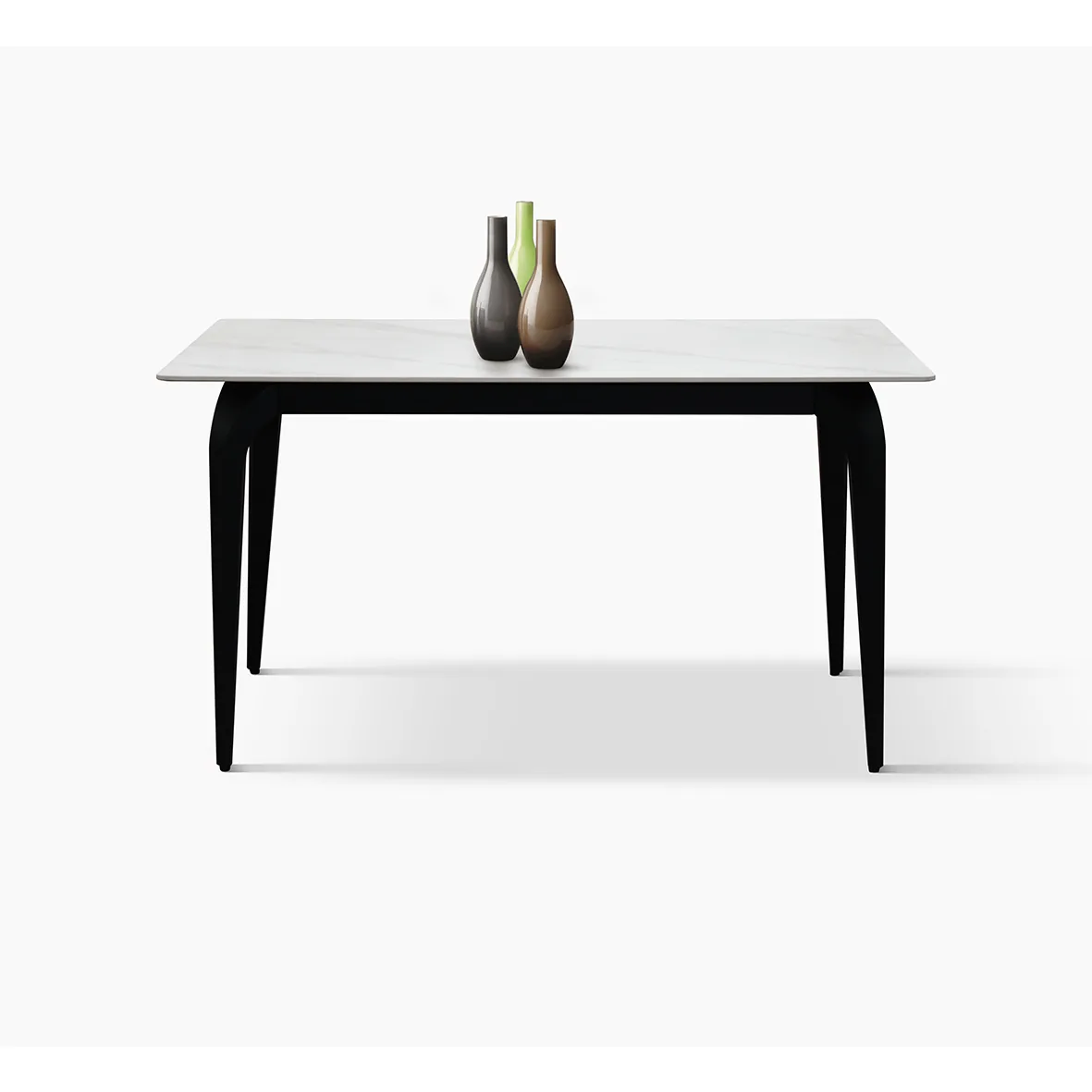 Epocantica Tavolo Fisso Ceramica Marmo 140 Gambe Nere