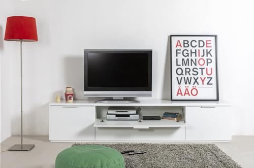 Composad Mundi mobile porta tv 2 ante 2 ribalte bianco 240 cm