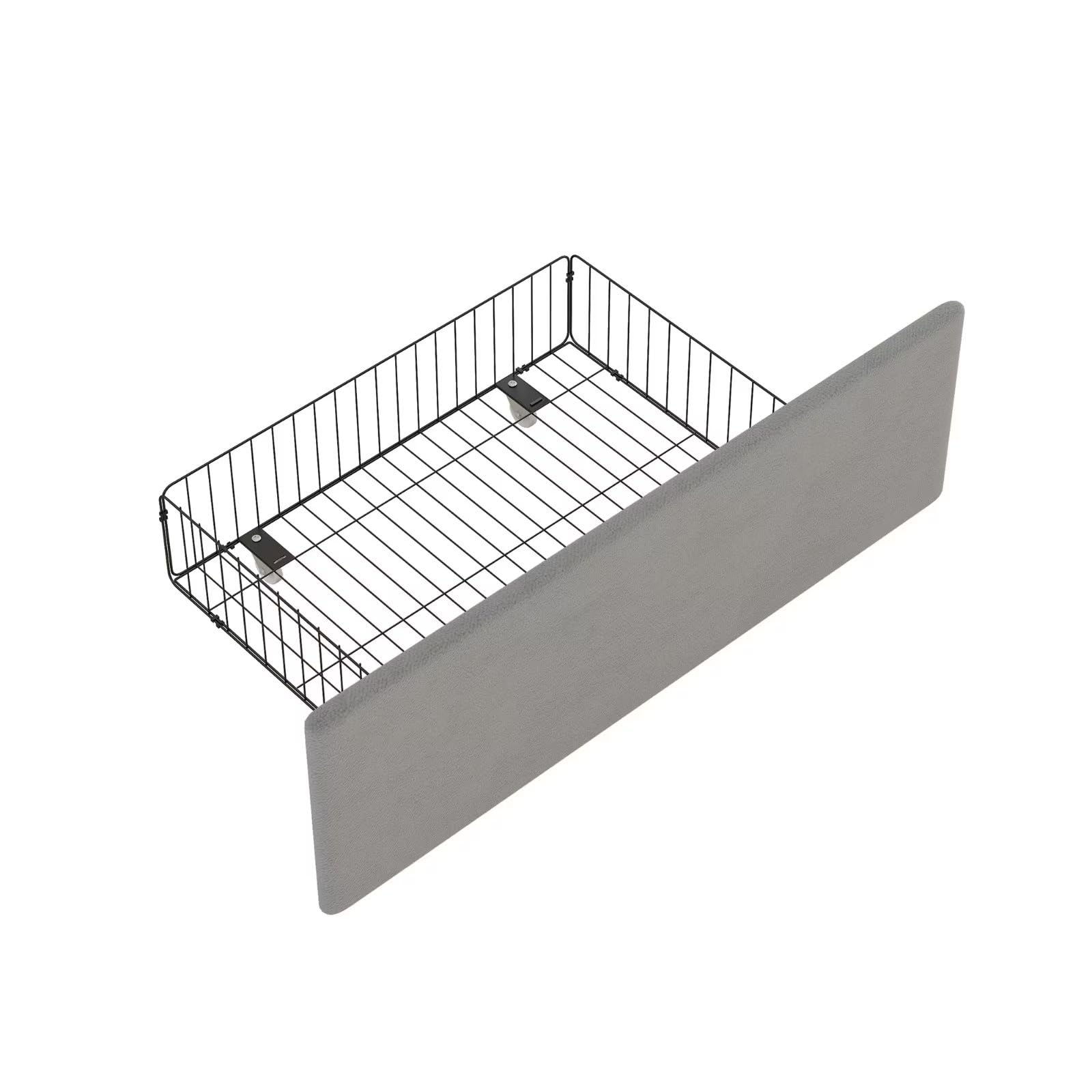 Dalamaní Letto Imbottito Velluto 160x200 Grigio 4 Cassetti