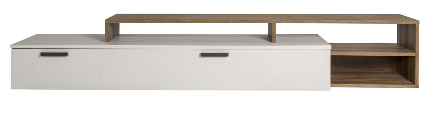 Composad Vittoria Soggiorno Completo Porta TV Noce Brera 3 Pezzi
