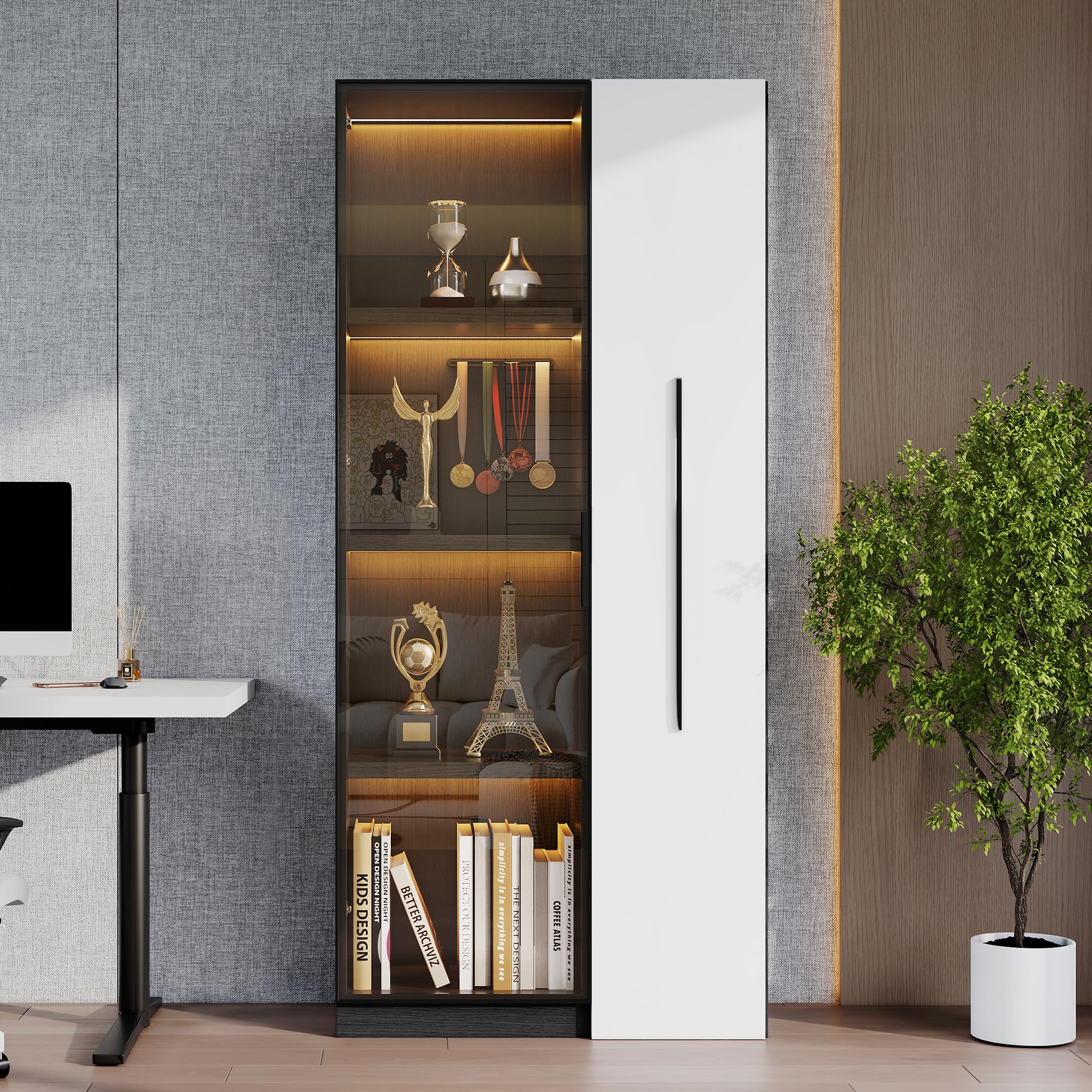 Dolamaní Vetrinetta 70x40x160 cm vetro con LED