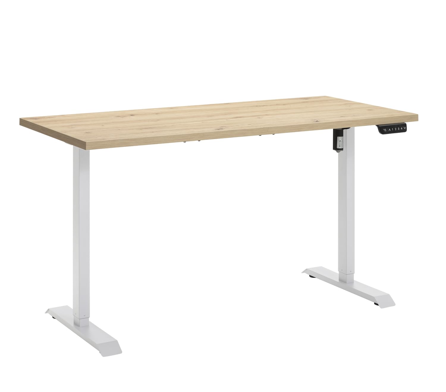 Composad Energia scrivania elettrica 150x69 rovere mielato bianco