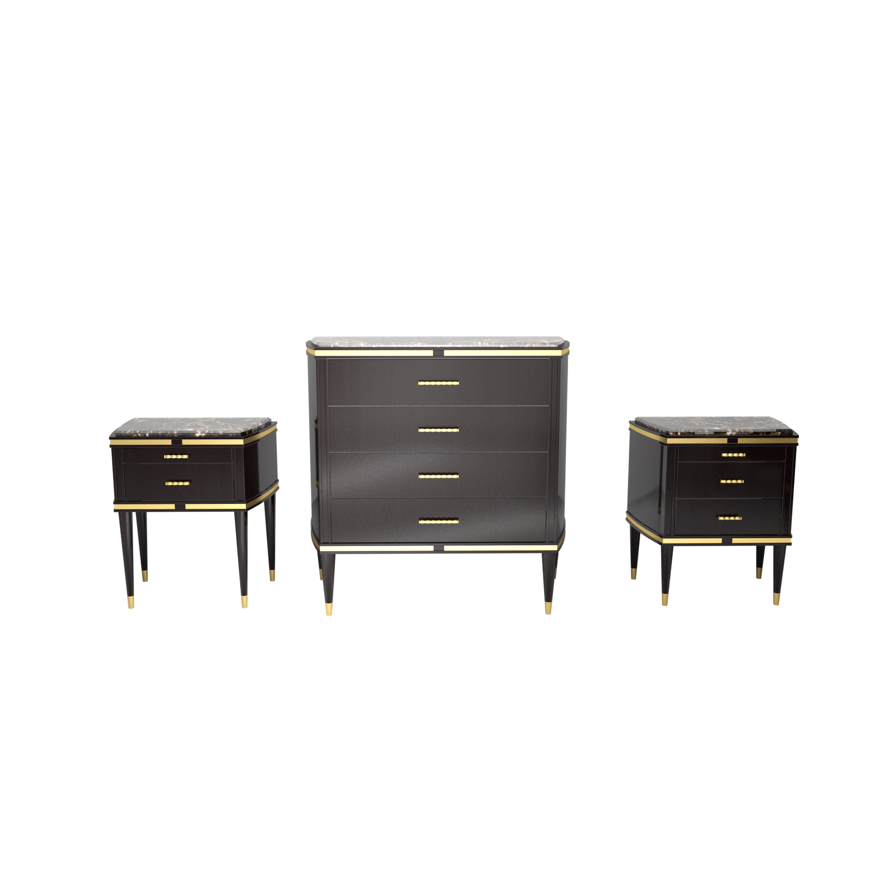 LCI Decora V0347 Comodino 2 Cassetti in Legno