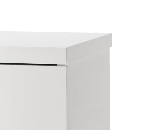 Composad Privilegio Comodino Bianco 2 Cassetti 55x44