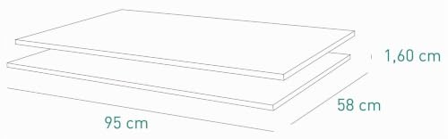 Composad Mi Piace Coppia Ripiani Armadio Grigio Cemento