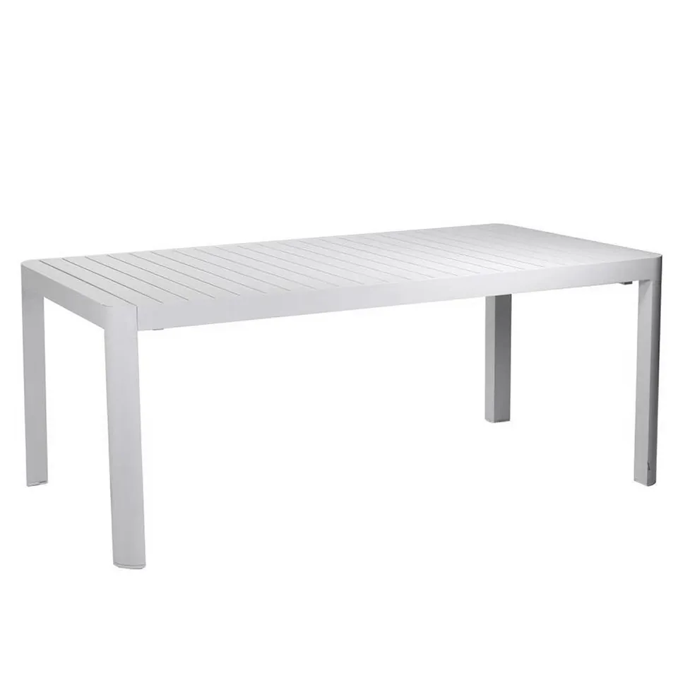 Iperbriko Claveland tavolo allungabile bianco in alluminio