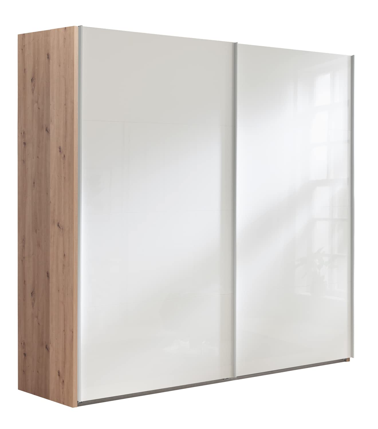 Composad Systema Armadio 2 Ante Scorrevoli 250 Rovere Miele Bianco