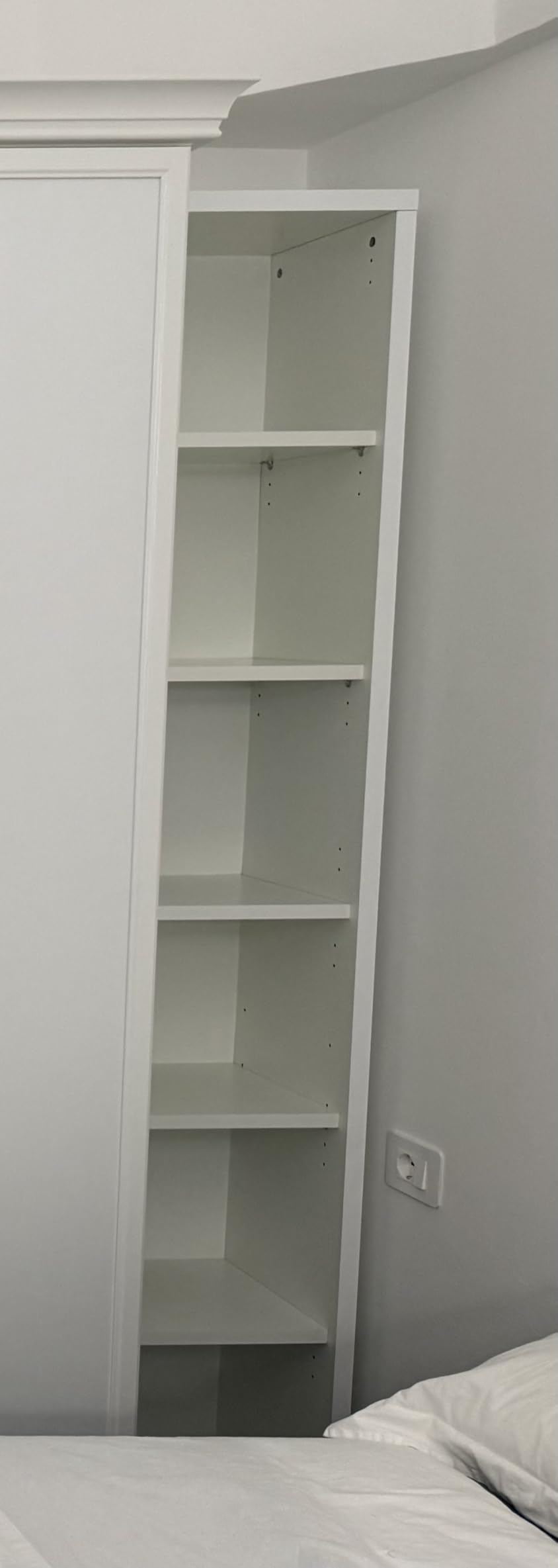 COMPOSAD Disegno Libreria Alta 5 Ripiani Bianco Laccato 44 cm