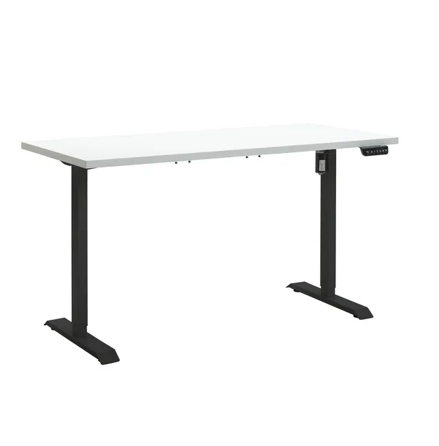 Composad Energia scrivania elettrica 150x69 bianco laccato nero