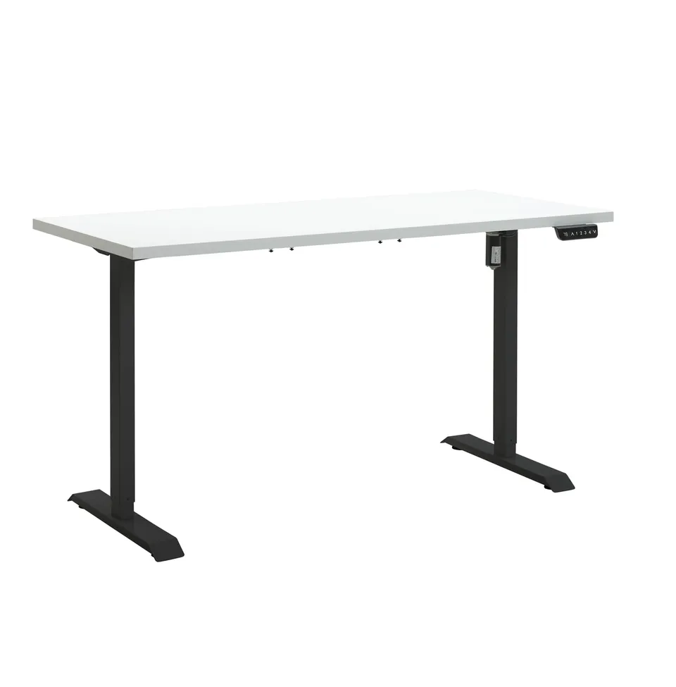 Composad Energia scrivania elettrica 150x69 bianco laccato nero
