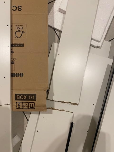 COMPOSAD Facile scarpiera 5 ribalte bianca 15 paia slim