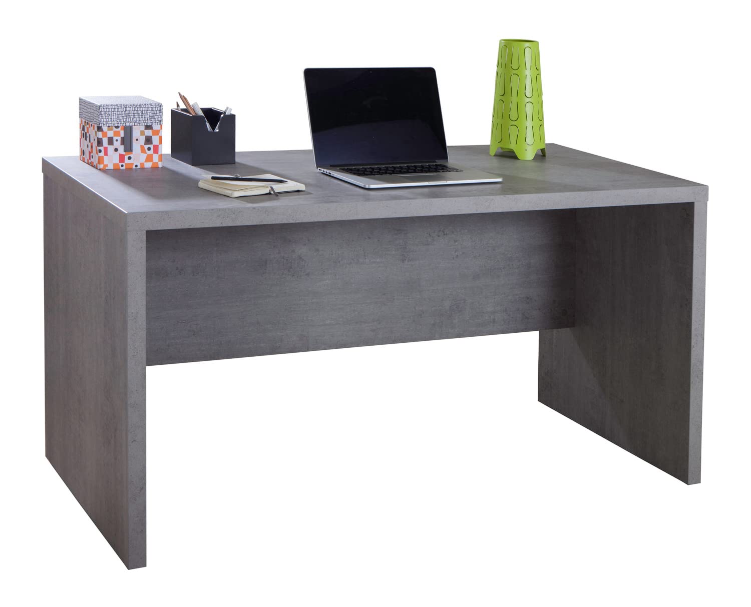 Composad Pratico Scrivania PC 140 cm Grigio Cemento