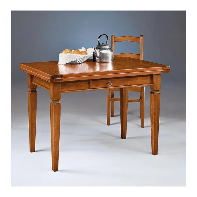 EPOCANTICA Tavolo Rettangolare 120 Allungabile Legno Massello 200