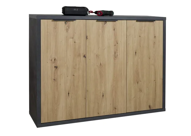 Composad Segno Scarpiera 3 Ante Rovere Mielato Grigio Tadao