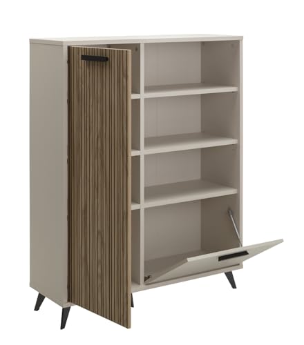 Composad Bravo Mobile Contenitore 2 Ante 3 Vani Grigio Cashmere