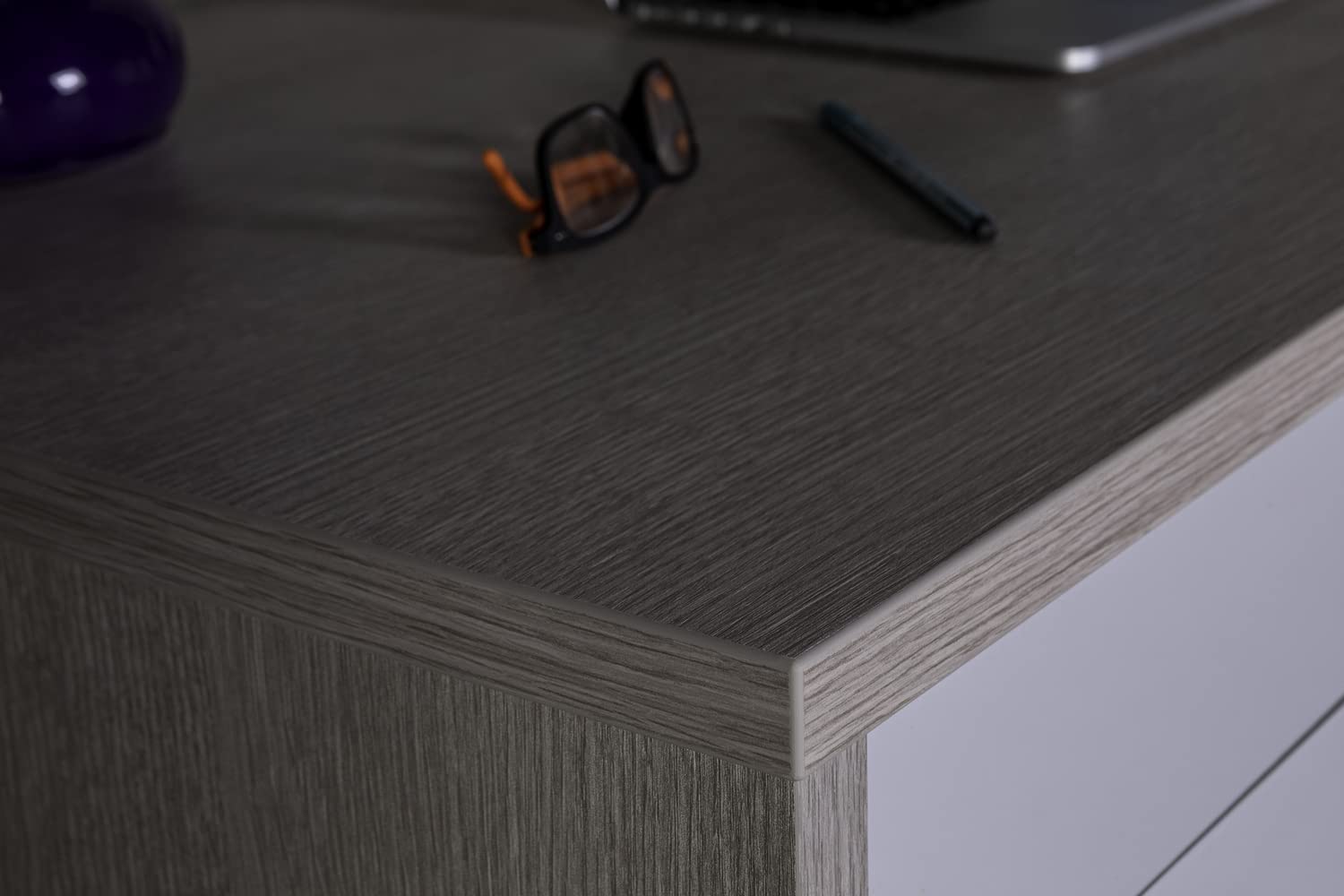 Composad Columbia scrivania 6 cassetti rovere glamour